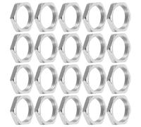 Beaupretty Écrous Hexagonaux à Tête Plate Compatibilité Large 100 Pièces en Acier au Carbone, Filetage Fin Accessoires de Remplacement Fiables pour Équipements Électroniques Compacts