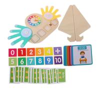 Beaupretty Éducatif Bois pour Apprentissage Animaux Colorés Jeu Montessori de Calcul et Reconnaissance des Couleurs pour Garçon Fille Âge Préscolaire Développement Cognitif et Motricité Fine