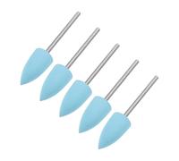 Beaupretty Embouts de Ponceuse à Ongles en Silicone 5 Pièces Grand Pointe Bleu Grain 600 pour Manucure Professionnelle et Usage Personnel Soin des Cuticules et Polissage des Ongles