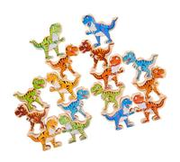 Beaupretty Empiler Dinosaure Sûr Jeu Éducatif et Motricité pour Garçon Fille Éveil Garçon Fille Bloc Dinosaure Cartoon pour Apprentissage Précoce
