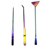 Beaupretty Ensemble 3 Pièces Pinces Inoxydables 27cm Droites et Courbes Spatule 32cm pour Plantes Aquatiques, Grattoir Aquarium, Outil d'entretien Précis pour Aquariophilie et Nettoyage