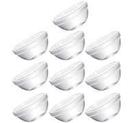 Beaupretty Ensemble de 10 Bols en Verre Résistants à Haute Température, Capacité 45ml, Surface Lisse et Design Empilable, pour Desserts, Salades et Gelées