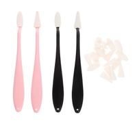 Beaupretty Ensemble de 4 Estompes à Papier pour Dessin et Esquisse, 2 Bâtonnets Noirs 2 Bâtonnets Rose Pastel, Gomme à Modeler à Dessin 40 Têtes de Rechange, Outils de Fusion pour Artistes