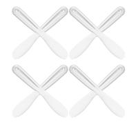 Beaupretty Ensemble de 8 Applicateurs de Masque en Plastique Transparent Spatules Cosmétiques Épaisses pour Visage et Corps Pinceaux Multifonctions pour Argile Crème et Exfoliation des