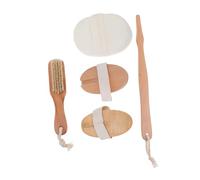 Beaupretty Ensemble de Brosses de Bain à Main Kit de Brosses pour Les Pieds en Poils de 4 Pièces Outil de Bain pour Le Nettoyage Du Et Des Pieds