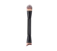 Beaupretty Ensemble De Pinceaux De Maquillage Doubles Pinceau Estompeur Pour Fond De Teint Liquide Et Crème Manche En Bois Doux Synthétique/nylon T-01-353
