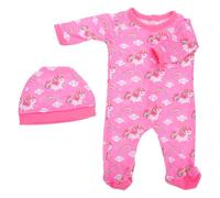 Beaupretty Ensemble de Vêtements pour Poupée 43 CM Barboteuse Décorative en Tissu Lavable Tenue de Poupée de Dessin Animé Violette Accessoires pour Habiller Jeu d 39 Habillage pour Garçon et