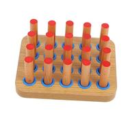 Beaupretty Entraîneur De Exerceur De La Main Coordination Œil-Main Force De Préhension De l'exercice des Doigts Cylindre Montessori Jeu De Plateau à Chevilles Jouets D'ergothérapie Bois