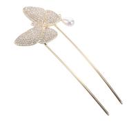 Beaupretty Épingle à cheveux épingle décorative chignon élégant Épingles à chignon Broche en U épingle à chignon fourche à cheveux bâtonnets de chignon fourches à cheveux alliage Golden