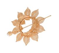 Beaupretty Épingle à Cheveux Style Hanfu Bijoux De Tête Dorés Accessoires De Coiffure Pince à Cheveux Avec Motif Lotus Bandeau Pour Femmes