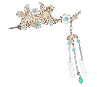 Beaupretty Épingle à Cheveux Vintage Métal Avec Et Pompon Accessoire Chinois Élégant Pour Chignon Pour Mariages Et Soirées
