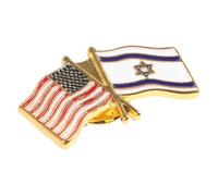 Beaupretty Épingle à Cravate avec Drapeaux Israël États Badge Décoratif pour Vêtements et Chapeaux Accessoire de Fierté Nationale