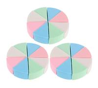 Beaupretty Éponge à Maquillage Triangulaire en Latex 24 Pièces Set de 3 Houppettes Réutilisables Usage Sec et Humide Accessoire de Maquillage Pratique