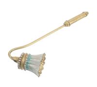 Beaupretty Éteignoir à Bougies Vintage en Métal Émaillé Accents de Cristal, Poignée Forme Jupe, Extinction sans Fumée, Accessoire Décoratif pour Bougies Chauffe-Plat Pot, Présent D'invité