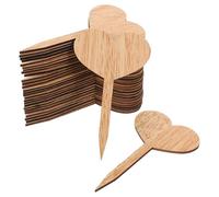 Beaupretty Étiquette Pratiques en Bois Jardinage Réutilisable Recto Verso, 30 Pièces Légères Inserts Décoratifs pour Jardin et Étiquettes de Fleurs pour Jardin et Mini Serrage
