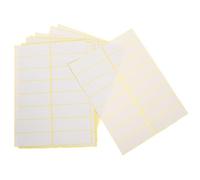 Beaupretty Étiquettes Autocollantes Blanches 240 Pcs 25X76 MM Petites Étiquettes Faciles à Décoller Adhésif Puissant Autocollants Vierges Multifonctions pour Tarification Organisation