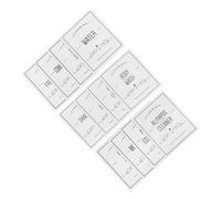 Beaupretty Étiquettes Autocollantes Pour Bouteille De Shampoing 24 Pièces Format 83x70 Mm Étanches Autocollants De Salle De Bain Pour Distributeur Et Flacon D’usage Quotidien