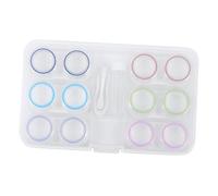 Beaupretty Étui à Lentilles Portable 6 Boîte de Rangement Multifonction Matériau Solide pour Voyager Accessoire Pratique pour Lentilles de Contact et Commode pour
