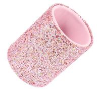 Beaupretty Étui à Pinceaux de Maquillage en Plastique Rose, Pot de Rangement Robuste et Décoratif pour Organiser les Outils sur Coiffeuse et Garder la Surface Propre