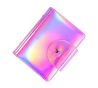 Beaupretty Étui Carré pour Gabarits Impression Ongles Emballage pour Plaques Acier à Ongles Pochette de Rangement pour Plaques de Stamping avec Bouton-pression