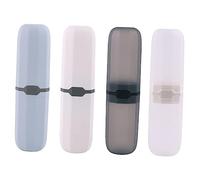 Beaupretty Étui Portable pour Brosse à Dents Et Dentifrice 4 Pièces en Plastique Sûr Léger Solide pour Voyage Camping Affaires Rangement Hygiénique