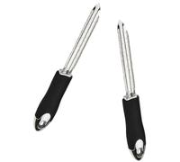 Beaupretty Extracteurs de Carottage et Rangement Facile Lot de 2 en Acier Inoxydable Argenté Multifonction Poignée Antidérapante pour Fruits et Poivrons Cuisine