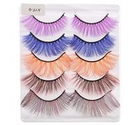 Beaupretty Faux Assistant 5 Paires De Légers Doux Faciles À Appliquer/retirer Aspect Naturel