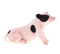 Beaupretty Figurine Cochon Réaliste Plastique Modèle Simulé pour Décoration Jardin et Intérieur Animal Factice et Ornement pour Chambre et Crèche