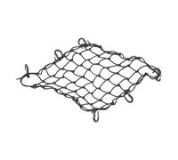 Beaupretty Filet de Coffre pour Voiture 40cm X 40cm, 6 Crochets, Noir | Latex Thread Extensible, Organisation du Coffre et Dossier, sans Perçage, Chargement Facile