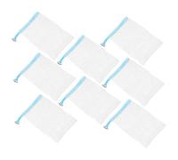 Beaupretty Filets Moussants Nettoyants Visage 8 Pcs Mailles Exfoliantes Bleu Ciel Pochettes Savonnette Nettoyage Quotidien Cordon De Serrage Pour Peau Sensible Et Salle De Bain
