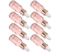 Beaupretty Flacon Compte-gouttes En Verre Semi-rigide De 20 Ml En Or Rose Lot De 8 Flacons Distributeurs De Voyage Pour