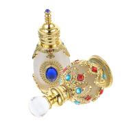 Beaupretty Flacon De Parfum En Verre Rechargeable 15ml 2 Pièces Flacon De Rangement Vintage Pour Huiles Essentielles Pour Parfum Design Élégant