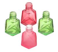 Beaupretty Flacon de Vernis à Ongles Vide en Verre Lot de 4 Mini Bouteilles Rechargeables Pinceau pour Vernis à Ongles Colle Cosmétiques Usage Personnel ou Professionnel