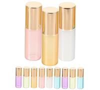 Beaupretty Flacons En Roll on 12Pcs 5ml Pour Huiles Essentielles Bouteilles Rechargeables Portables En Plusieurs Couleurs Doré