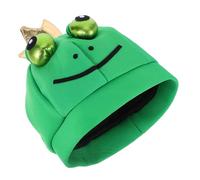 Beaupretty Frog Hat Full Headgear Cartoon Animal Cap For Adults And Party Photo Props Stage Performance Halloween Cosplay