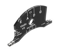 Beaupretty Gabarit Multifonction pour Chevalet de Violon 1/2 Modèle en Fibre de Carbone Noir Accessoire Professionnel Précis et Solide Outil Pratique pour Réparation et Ajustement de Pont