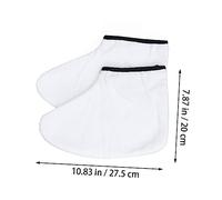 Beaupretty Gants de Soin des Hydratants Coton Isolant pour Thérapie Cire Protection Paraffine pour Spa Professionnel et Usage Maison Confortables et Faciles à Enfiler Lot de Blanche