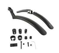 Beaupretty Garde-Boue pour Vélo Tout-Terrain Noir, Facile à Installer, Réduit la Résistance Vent, pour Rouler Pluie Boue, 1 Paire en PP et PVC