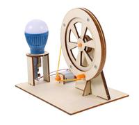 Beaupretty Générateur Manuel à Manivelle Bois Éducatif Scientifique DIY Kit Dassemblage pour Garçon Fille Modèle Moteur Électrique pour Activités Manuelles Garçon Fille Couleur Aléatoire
