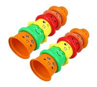 Beaupretty Gobelets Empilables en Plastique Éducatifs pour Garçon Et Filles 12 Pièces Jouet De Bain pour Développement Cognitif Accessoires De Plage Et Salle De Bain Ensemble De 2 Sets