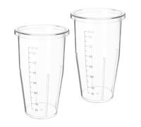 Beaupretty Gobelets Mélangeurs Gradués 650 Ml 2pcs en Plastique PC Compatibles Polyvalents pour Blender, pour, Jus et Shakes Protéinés