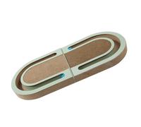 Beaupretty Griffoir Pliable pour Chat D’intérieur en Carton Ondulé Balle Intégrée, Tapis à Griffer Stable et Interactif pour Fournir Exercice et Détente aux Chats Domestiques