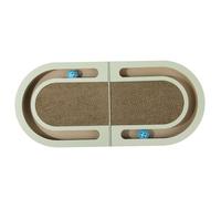 Beaupretty Griffoir pour Chatons Pliable en Carton Ondulé Balle Intégrée, Tapis à Griffer pour Chat D’intérieur, Accessoire pour Protéger Meubles et Satisfaire Instinct Naturel de Griffage