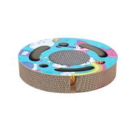 Beaupretty Griffoir Rond pour Chat Papier Ondulé Stable et Léger Stimulant pour Exercice et Griffades Naturelles des Chats Décoratif et Résistant Déformation