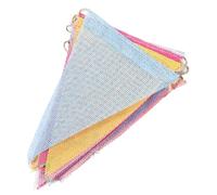 Beaupretty Guirlande de Fanions Triangulaires Multicolores en Polyester, Bannière Portable et Polyvalente pour Décoration Festive Anniversaire et Mariage