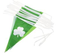 Beaupretty Guirlande Suspendue Saint-patrick en Pe Vert 2 Sets de Drapeaux Trèfle, Décoration Facile à Accrocher pour Fête Thématique Joyeuse
