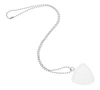 Beaupretty Guitar Pick Holder Necklace Transparent Storage Case Portable Organizer For Musicians Travel Stage Performances Compatible With Various Pick