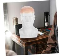Beaupretty Hair Net For Men Crochet Wig Cap With PU Base And Secure Rubber Breathable Hair Topper For Bald Spot Coverage Soft Fiber Mesh
