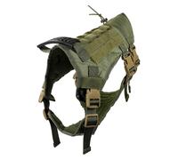Beaupretty Harnais pour Chien D'assistance Multifonction en Tissu Oxford Solide, Taille L Militaire, Gilet pour Grands Chiens Adapté aux Bergers Allemands et Activités Extérieures