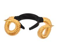 Beaupretty Headband Cornes de Bouc Dorées pour Costume Animalier Accessoire Cosplay Punk Gothique -tête Confortable pour Halloween et Fête Themed